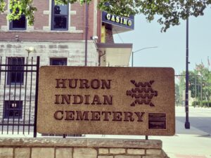 Huron Cemetery Sign